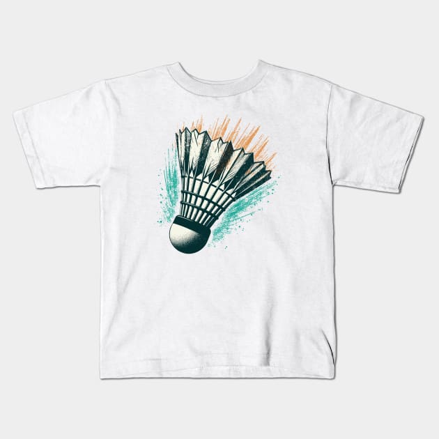 Badminton Ball Kids T-Shirt by Vehicles-Art